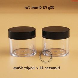 30pcs/lot Plastic 30g PS Cream Jar Women Cosmetic Container 1OZ Empty Portable Travel Facial Bottle Small Refillable Vialhigh quantlty Fhrib