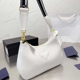 White High Quality Shoulder Bags Women Hobo Bag Wide Strap Underarm Purse Designer Handbag Leather Shopping Crossbody Bags Handbags 230621