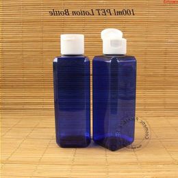 50Pcs/Lot Wholesale100ml Plastic PET Lotion Bottle Empty Women Cosmetic Container Refillable White Lid Packaginghigh qty Sbxmn