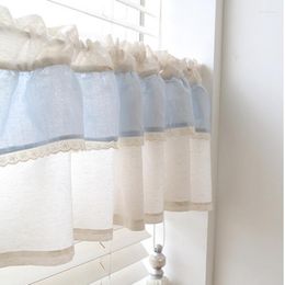 Curtain Cotton Flouncing Short Korean Pastoral Style Window Drapes In Kitchen Home El Room Divider Decoration Half