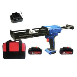 Electric Cordless Caulking Gun Rubber Sealant Gun Home Sealant Glue Gun For Li-Ion Battery Multi-Function Double Tube Caulker Gun