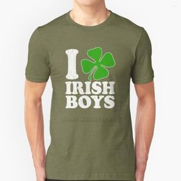 Men's T Shirts I Love Irish Boys! ( Vintage Distressed Design ) Hip Hop T-Shirt Cotton Tshirts Men Tee Tops Belfast