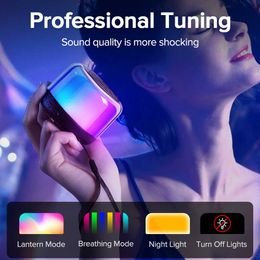 Mini Speakers Light Mini Speaker Bluetooth 5.1 Wireless Stereo Outdoor Home Teather Sound Portable Bluetooth Speaker Support