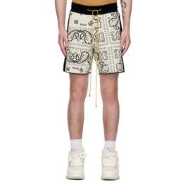 designer short rhude shorts summer fashion beach pants men high quality sport wear white green pants mens short US Size S-XL