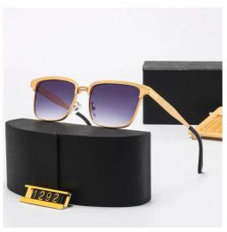 Fashion Designer Men Women Sunglasses Sunshade glasses Head Composite Metal Rimless Optical Frame Classic Rectangle Square Gold Luxury Sunglasses 278