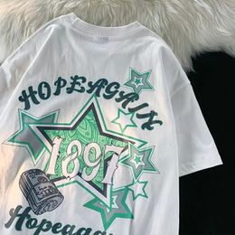 Men's T-Shirts Summer Fashion Mens T-shirt American Retro Cotton Graphic T Shirts Harajuku Hip Hop Streetwear Y2k Clothes Short Sleeve Tops 230621