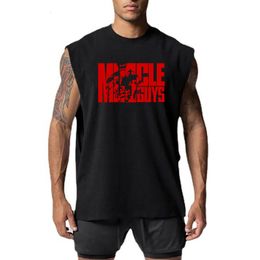 Men's Tank Tops Men Bodybuilding Fitness Sleeveless T-Shirt Gym Workout Tank Tops Mesh Breathable Quick Dry Vest Running Sport Muscle Singlets 230621