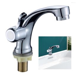 Bathroom Sink Faucets Side Opening Single Cold Bubbler Basin Mixer Faucet Balcony Mounted Lever Alloy Tap Water Taps