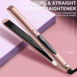 Hair Straighteners 1 Inch Professional Flat Iron 2 IN Plate Roller Electric Golden Straightener Fast Heating Ceramic Curly Max 230 230620
