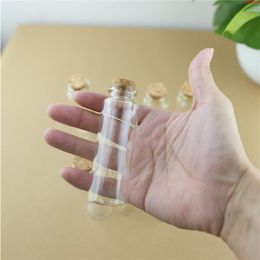 12 pieces 45ml 30*90mm Glass Bottle Cork Crafts jars mini bottles Transparent Empty DIY Small Vial Stopperhigh qualtity Jbojw