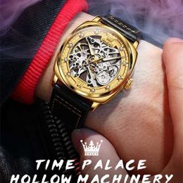 Luxury Mechanical Watches Mens Wristwatches Womens Wrist Watches Mens Mens Mechanical Watch Fully Automatic Student Hollowed Out Mens Watch Waterproof Bra YI-03U8