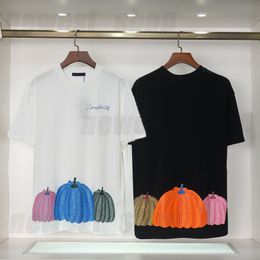 Tasarımcı Erkek Tişört Tişört Lüks Bahar Yaz Tshirts Klasik Mektup Banana Renk Baskı Paris Basit rahat gevşek pamuk Avrupa tişörtleri xxl