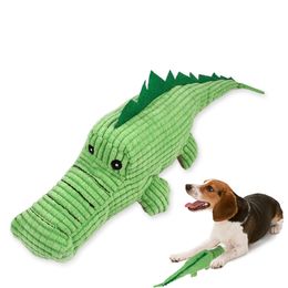 Crocodile Shape Plush Dog Squeaky Toys for Small Medium Dogs Funny Sounding Interactive Dogs Toy Pets Accessories Supplies