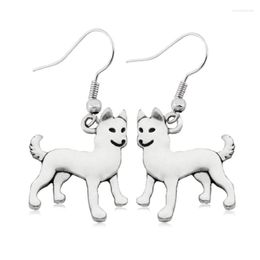 Dangle Earrings Cute Cartoon Funny Siberian Husky & Alaskan Malamute Akita Dog Charms Drop Tiny Pet For Women Jewelry