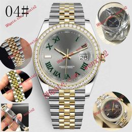 waterproof Small diamond mens watch Rome numerals Mechanica automatic 41mm Quality Stainless steel bezel Super luminous sports Sty265C