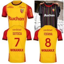 Maillot Rc Lens 23 24 Mens T-shirts Home Away Saint-barbe Special Kakuta Openda Ganago Sotoca Fofana Football Shirt