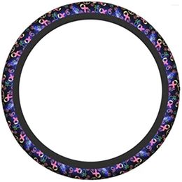 Steering Wheel Covers Breast Cancer Awareness Cover Universal 15 In Car Accessories For Men Women Protector