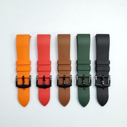 Watch Bands High Quality Fluorine Rubber Strap For Ticwatch GTX/S2/E2 Silicone Band Straps Pro 2023/Pro 3 Watchband Bracelet