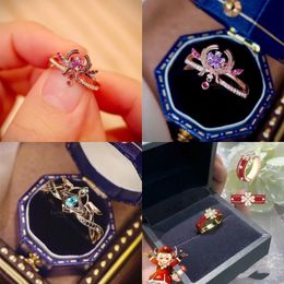 Solitaire Ring Game Genshin Impact Ai Haitham Yae Miko s Open Adjustable Rings for Cosplay Props Boy Girl Birthday Jewelry Gifts 230621