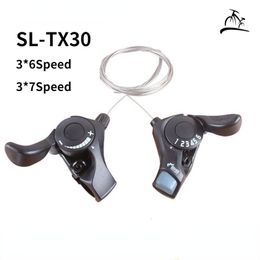 Bike Groupsets Original Tourney SL TX30 Bicycle Shift Lever 6 7s 18 21 Speed tx30 shifters Inner gear cable included 230621