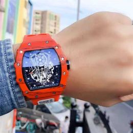 Luxury Mechanical Watches Mens Wristwatches Womens Wrist Watches Fashion Bull Mechanical Skull Fashion Mens Watch Personalized Silicone Tape Womens Watch YI-HYME