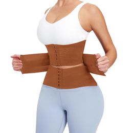 Waist Tummy Shaper Waist Trainer Body Shapewear Women Tummy Slimming Sheath Woman Flat Belly Girdle Postpartum Sheath Wrap Waist Belt Faja Corset 230621