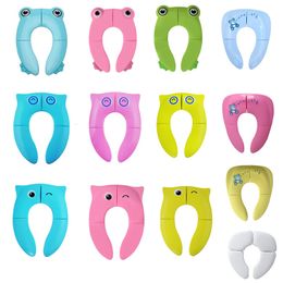 Seat Covers Portable Kids Travel Potty Seat Pad Baby Folding Toilet Training Seat Cover Toddler Urine Assistant Cushion Children Pot Seater 230620