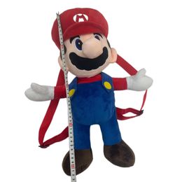 Super Brother Plush ryggsäck Anime kringutrustning barn skolväska fylld tecknad baby plysch liten ryggsäck gåva