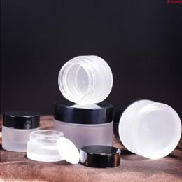 100pcs/lot 5g 10g Frosted Glass Cream Jar Bottles Facial Containers Emulsion Lotion Jarhigh qualtity Nhfcq