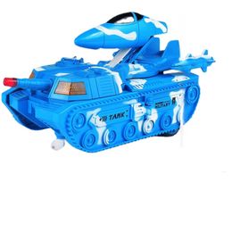 New kids' Electric Tank Deformation Aircraft Toys Kids Christmas Gift Automatic Deformation Simulation Military Model Toys