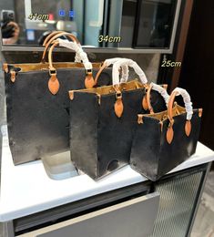 Lous Vutn designer Tote Bag luxurys handbags Womens Purses The Tote Bag onthego Series Shoulder Bag High-end Original Factory Leather Embossed Genuine logo