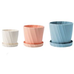 Planters Pots Buah Resin Desktop Minimalis Nordic Plastik Tebal Berdaging Setelan Muda Putih Pot Bunga Pot Mandiri