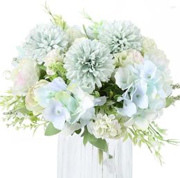 Decorative Flowers Peony Artificial Fake Silk Peonies Flower Bouquet Realistic Arrangement For Table Centrepieces Wedding Decoration