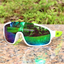 Outdoor Eyewear POC Crave Do 3 Lens Airsoftsports Blade Cycling Sunglasses Men Sport Road Mtb Mountain Bike Glasses Men women Eyewear 230620