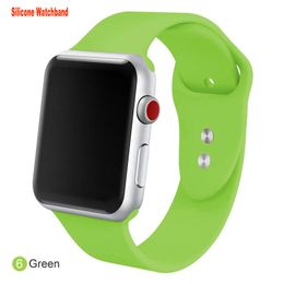 Rubber Silicon Sport Band Straps For Apple Watch 7 6 SE 5 4 3 2 1 Strap For iWatch 8 Silicone Soft Breathable Replacement 38MM 42MM 40MM 44MM 41MM 45MM 49mm Watchband