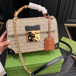 Bamboo Bag Designer Brand Bag Cross Body Chains Totes 2023 Luxury Handbag Fashion Shoulder High Quality Bag Women Letter Purse Phone Wallet Floral