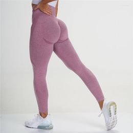 Active Pants Yoga Legging Gym Fitness High Waist Tight Elastic Quick Sweat Seamless Sexy Buttocks Run Sports Women