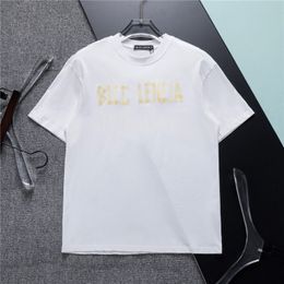 BLCG LENCIA 2023 Summer New 100% Cotton Fabric T-shirt Men High Quality Print Color Mens Designer T shirt Paris fashion Tshirts Tops 22436