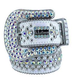 2023 Belt Fashion Tidal Current Designer for Men Women Shiny Diamond Belt White 0000258w51ke