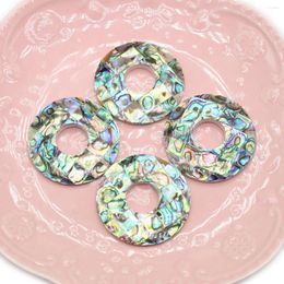 Pendant Necklaces Shell Natural Abalone Round Circle Splicing Charms For Jewelry Making DIY Necklace Bracelet Accessory
