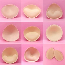 Breast Pad 2pcs 1pair Sponge Inserts In Bra Padded for Swimsuit Push Up Fill Brassiere Patch Pad Intimates Accessories 230621