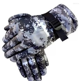 Cycling Gloves Winter Thickened Camouflage For Men And Women With Wool Warm Rain Protection Ciclismo Outdoors
