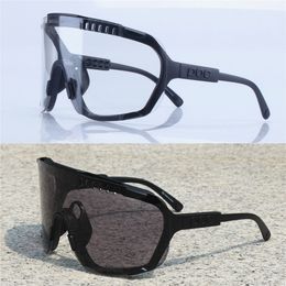 Outdoor Eyewear POC Original DEVOURS Pochromic Cycling Sunglasses Men women Sport Mountain Bike bicycle Glasses MTB Eyewear Discoloration 230620