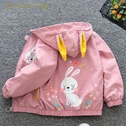 Rain Gear Girls Jackets Outerwear Spring Toddler Baby Coat Jacket Autumn Children Hooded Windbreaker Kids Waterproof Hoodies 230620