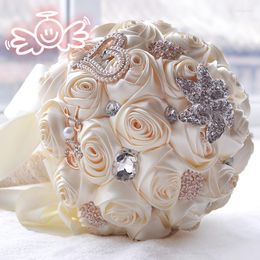 Decorative Flowers 20cm Bridal Bouquet Wedding Home Decoration Supplies Artificial Table For Artificielle