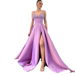 Burgundy Evening Dresses Formal strap sequined Dubai Saudi Arabic Velvet Long high split Mermaid Prom Gowns Robes