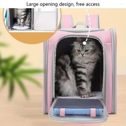 Cat Carriers Pet Outdoor Travel Bag Portable Double Shoulder Foldable Carrying Breathable Large Opening Dog Supplies