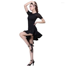 Stage Wear Sexy Slim Latin Dance Dress Female Adult Performance Costumes Samba Tango Chacha Practise Clothing