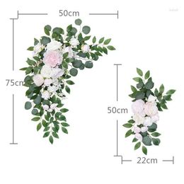 Party Decoration DIY Wedding Backdrop Layout Decorative Artificial Wreath Door Threshold Flower Mall Pography Stand