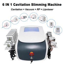 Fast Delivery Cavitation Slimming Equipment 650nm Lipolaser Fat Loss RF Face Anti Wrinkle Portable Multifunction Body Shaping Beauty Machine